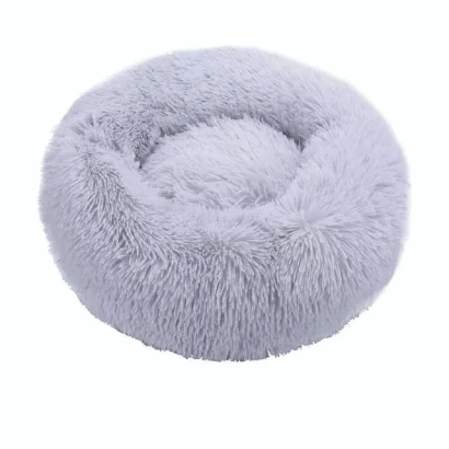 Round Cat Bed silver