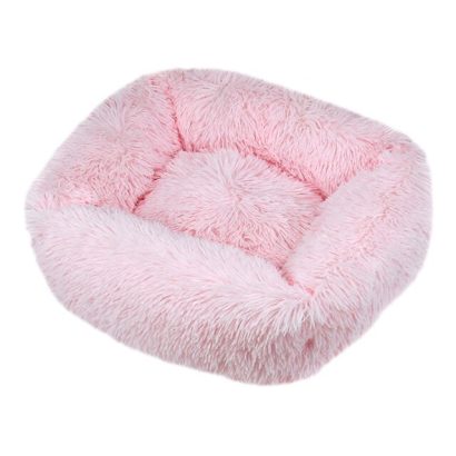 Square Cat Bed Pink