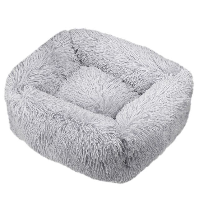 Square Cat Bed gray