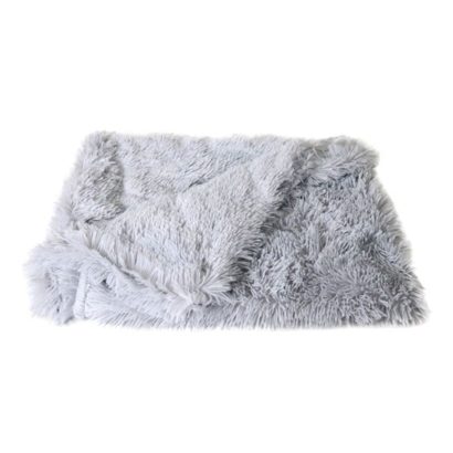 Fluffy Cat Blanket Gray