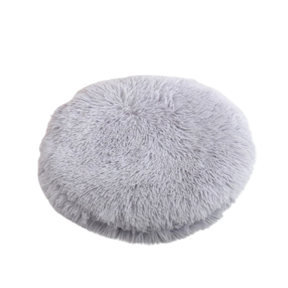 Fluffy round cat blanket Gray